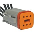 Pico Plug-6Way W/Female Contact, #6016PT 6016PT